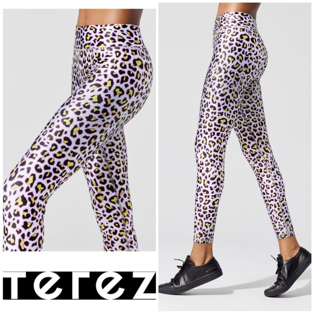 TEREZ Cheetah Tall Band Legging SIZE: SMALL